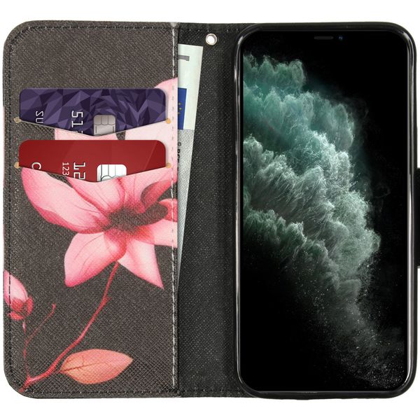 Design Softcase Bookcase iPhone 12 Mini - Bloemen