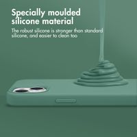 Accezz Liquid Silicone Back Cover Apple iPhone 11 Pro - Dark Green