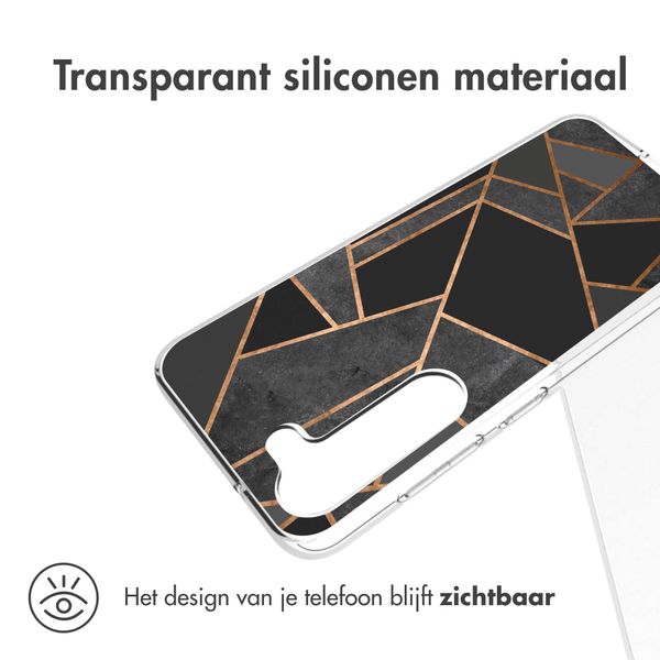 imoshion Design hoesje Samsung Galaxy S23 - Grafisch Koper / Zwart