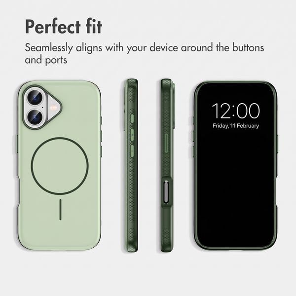 imoshion Colour Back Cover with Thin MagSafe Ring Apple iPhone 17 - Dark Green