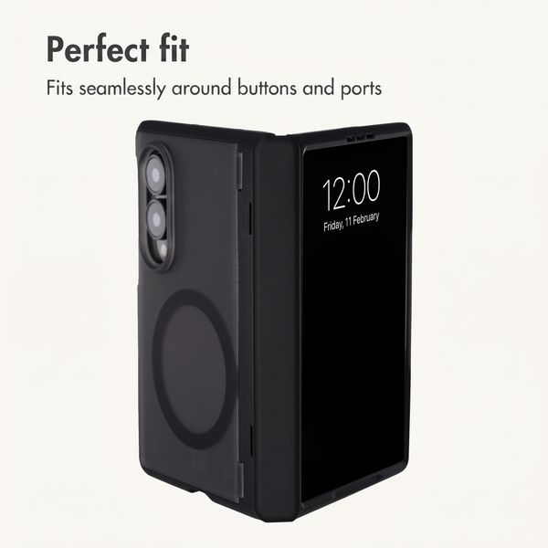 imoshion Frosted Back Cover with MagSafe and Stand Samsung Galaxy Z Fold 8 - Black