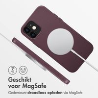 Accezz MagSafe Leather Backcover Apple iPhone 12 (Pro) - Heath Purple