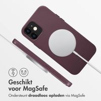 Accezz MagSafe Leather Backcover iPhone 12 (Pro) - Heath Purple