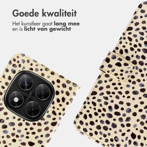 imoshion Design Bookcase Xiaomi Redmi Note 14 Pro Plus (5G) - Black And White Dots