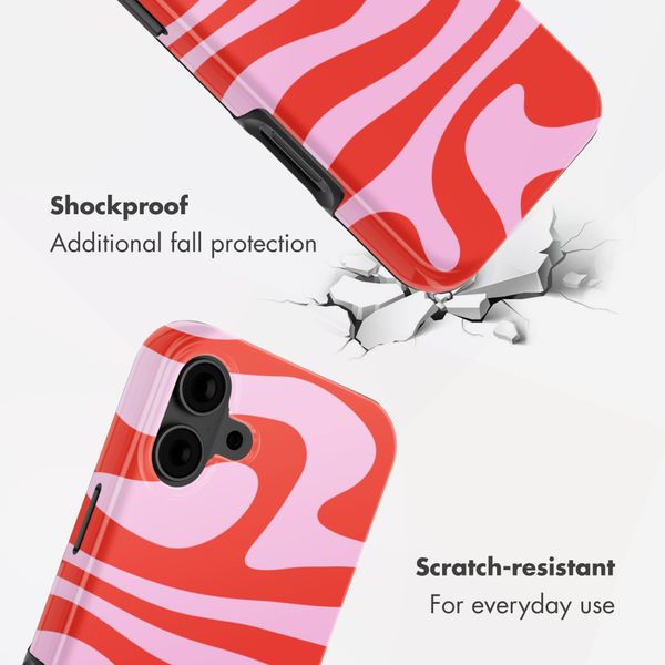 Selencia Vivid Back Cover Apple iPhone 16 - Dream Swirl Pink