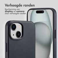 Accezz MagSafe Leather Backcover Apple iPhone 15 - Onyx Black