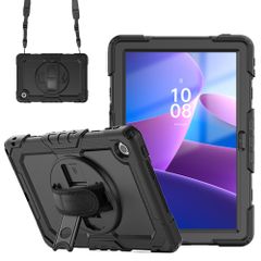 Accezz Rugged Backcover met schouderstrap Lenovo Tab (2025) - Zwart