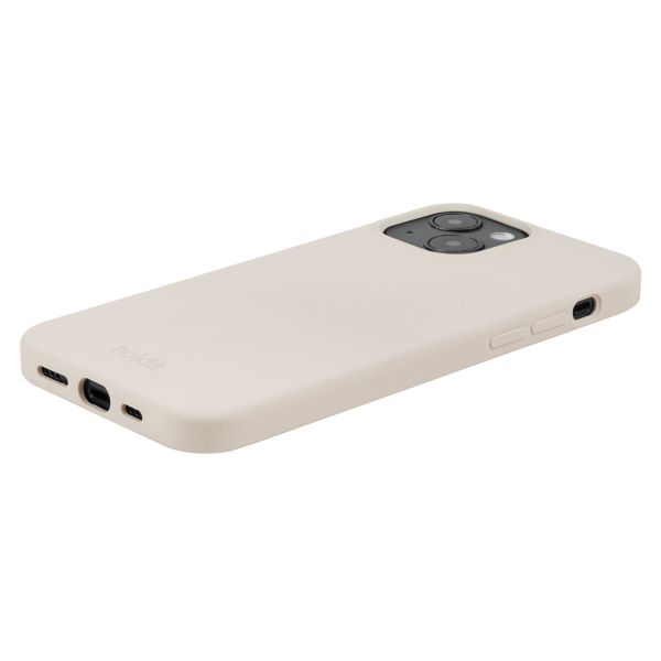 Holdit Silicone Case iPhone 14 / 13 - Light Beige