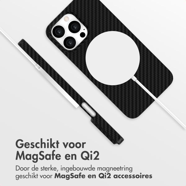 Accezz MagSafe Kevlar Backcover Apple iPhone 13 Pro Max - Zwart