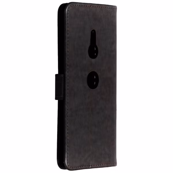 imoshion Klavertje Bloemen Bookcase Sony Xperia XZ3 - Zwart