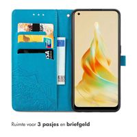 imoshion Mandala Bookcase Oppo Reno 8 T (4G) - Turquoise