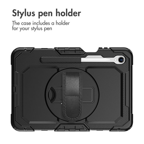 Accezz Rugged Back Cover with shoulder strap Samsung Galaxy Tab S11 / S12 Ultra - Black