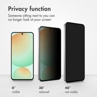 Accezz Tempered Glass Privacy Screen protector Samsung Galaxy S24 FE / A36 / A37 / A56