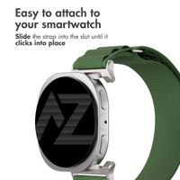 Accezz Nylon Alpine Band Samsung Galaxy Watch 9 (40/44mm) / Watch 8 (40/44mm) / Classic (46mm) - Olive Green