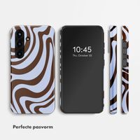 Selencia Vivid Backcover Samsung Galaxy S25 - Dream Swirl Chocolate