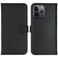 Selencia Genuine Leather Book Case Apple iPhone 15 Pro Max - Black