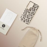 Selencia Sabi Back Cover Panther Print with MagSafe Samsung Galaxy S26 Ultra - Soft Ivory