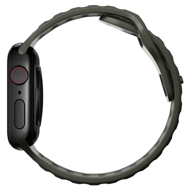 Nomad Sport band FKM Apple Watch Series 1 t/m 9 / SE (38/40/41 mm) | Series 10 / 11 (42 mm) - Ash Green