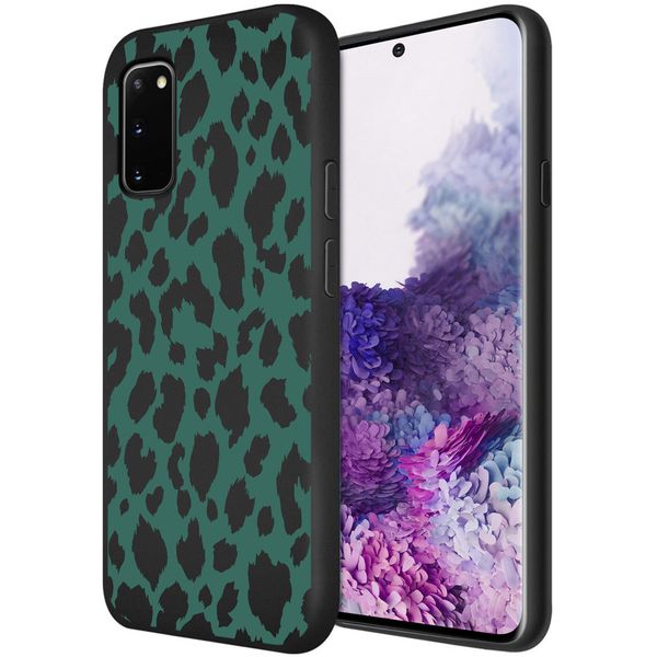 imoshion Design hoesje Samsung Galaxy S20 - Luipaard - Groen / Zwart