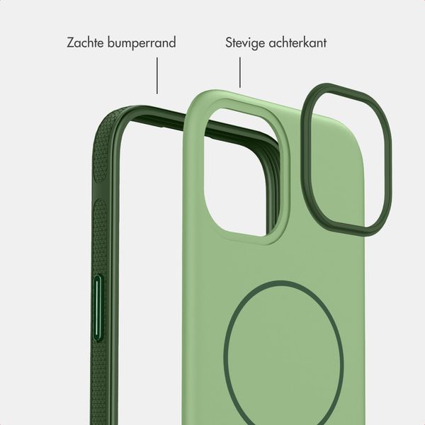 imoshion Color Backcover met Thin MagSafe Ring Apple iPhone 15 - Donkergroen