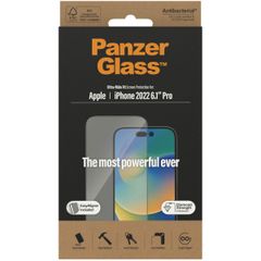 PanzerGlass Ultra-Wide Fit Anti-Bacterial Screenprotector incl. applicator iPhone 14 Pro