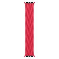 Apple Gevlochten solobandje Apple Watch | 38/40/41/42 mm - Maat 7 - (Product) Red