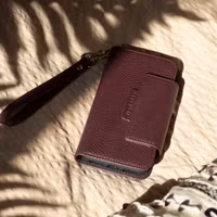 Selencia Llyr 2-in-1 Uitneembare Slang Bookcase Apple iPhone 13 Pro - Donkerrood