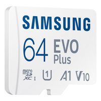 Samsung EVO Plus microSD 2024 - 64GB - inclusief SD Adapter - UHS-I/U3/Full HD/4K UHD
