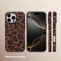 Selencia Sabi Backcover Panterprint met MagSafe Apple iPhone 16 Pro Max - Mocha Brown