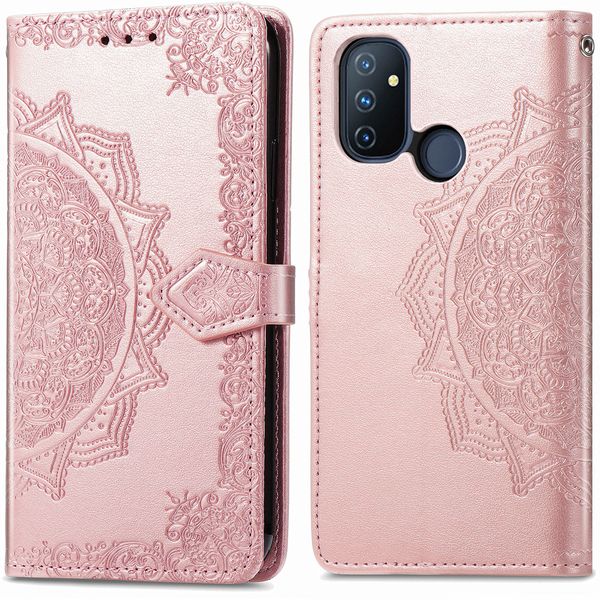 imoshion Mandala Bookcase OnePlus Nord N100 - Rosé Goud