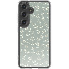 imoshion Design hoesje Samsung Galaxy S25 - Smoke Green Flowers