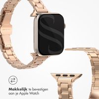 Selencia Slim Steel schakelbandje Apple Watch Series 1 t/m 9 / SE (38/40/41 mm) | Series 10 (42 mm) - Rosé goud