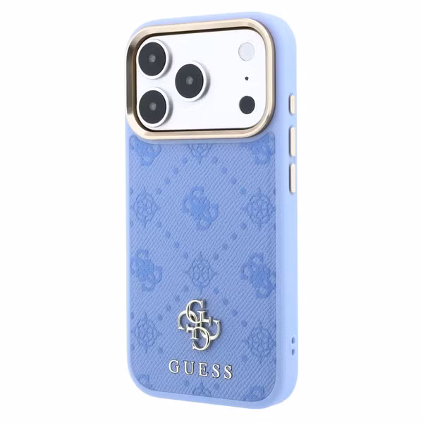 Guess 4G Metal Logo Backcover MagSafe Apple iPhone 18 Pro / 17 Pro - Light Blue