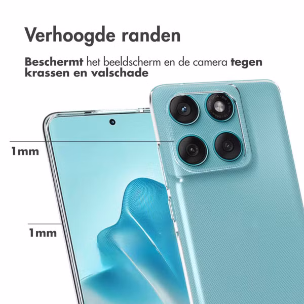 Accezz Clear Backcover Motorola Edge 60 Fusion - Transparant