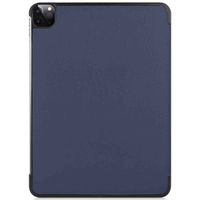 imoshion Trifold Bookcase Apple iPad Pro 12.9 (2018/2020/2021/2022) - Donkerblauw