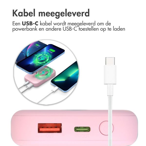 imoshion MagSafe Powerbank - 10.000 mAh - Draadloze powerbank - Roze