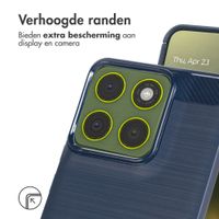 imoshion Brushed Backcover Motorola Edge 70 - Donkerblauw