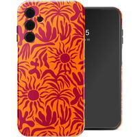 Selencia Vivid Tough Backcover Samsung Galaxy A15 - Tropical Vibes Apricot