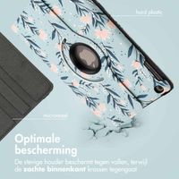 imoshion 360° Draaibare Design Bookcase Apple iPad 6 (2018) 9.7 inch / iPad 5 (2017) 9.7 inch - Flowers
