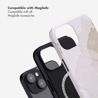 Selencia Vivid Back Cover with MagSafe Apple iPhone 14 - Marble Light Brown