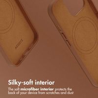 Accezz Leather Back Cover with MagSafe Apple iPhone 13 Pro - Sienna Brown