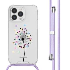 imoshion Design hoesje met koord iPhone 13 Pro - Sandstone Dandelion