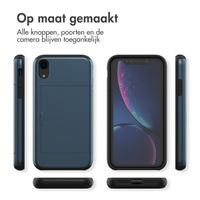 imoshion Backcover met pasjeshouder Apple iPhone Xr - Donkerblauw