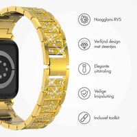 Selencia Sparkle schakelband Apple Watch Series 1 t/m 9 / SE (38/40/41 mm) | Series 10 (42 mm) - Goud