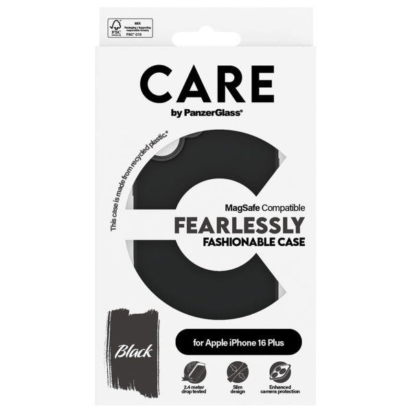 CARE by PanzerGlass Fashion Backcover MagSafe iPhone 16 Plus - Zwart