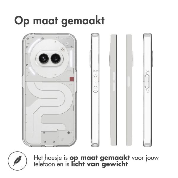Accezz Clear Backcover Nothing Phone (2a) / (2a) Plus - Transparant
