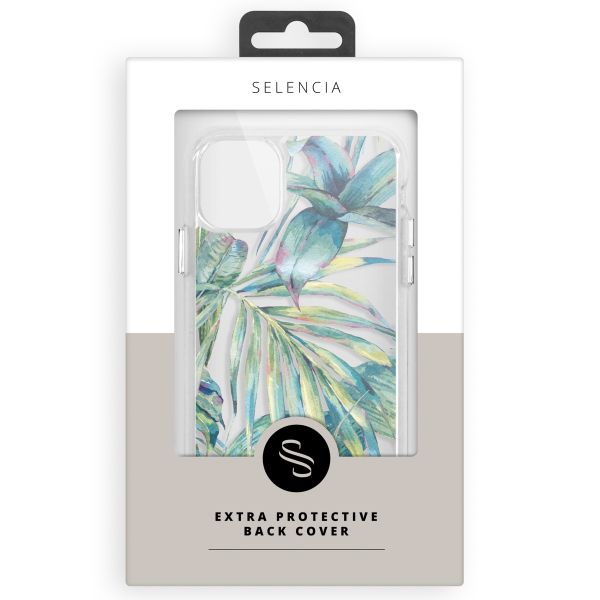 Selencia Zarya Fashion Extra Beschermende Backcover Samsung Galaxy A13 (4G) - Green Jungle Leaves