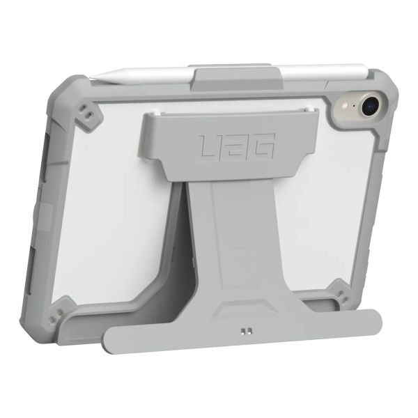 UAG Scout Healthcare backcover met stand en strap iPad Mini 6 (2021) / iPad Mini 7 (2024) - Wit / Grijs