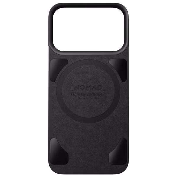 Nomad Magnetic Leather Backside Apple iPhone 18 Pro / 17 Pro - Rustic Brown