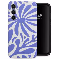 Selencia Vivid Tough Backcover Samsung Galaxy A35 - Modern Bloom Sapphire Blue